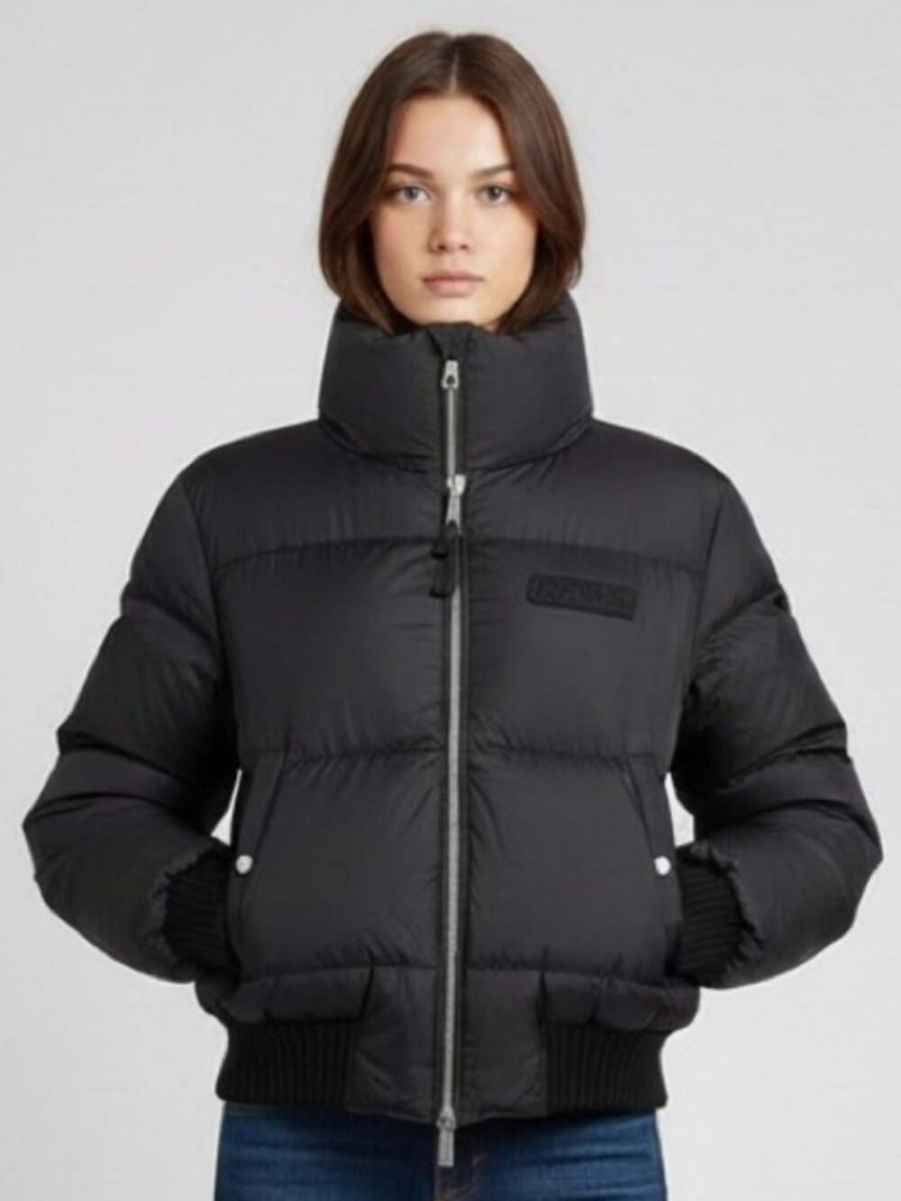 Dsquared Black Short Down Parka - S/M, hooded! 🇨🇦